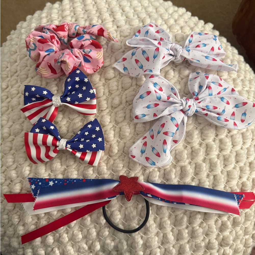 Patriotic Kids Hair Accessories Set